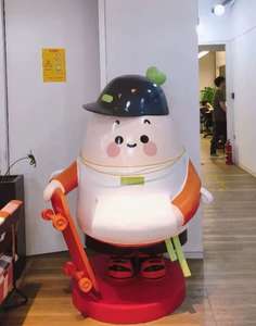 Sculpture de <span class=keywords><strong>dragon</strong></span> de <span class=keywords><strong>dessin</strong></span> <span class=keywords><strong>animé</strong></span> en fibre de verre, statue d'animal pour centre commercial extérieur, grande taille, peinte à la main en 3D, ornement imperméable - Product Image 6