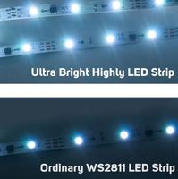 Bande LED numérique adressable RGBW 12V DC, 48 LED, dimmable, DreamColor, IP65, pour maison intelligente