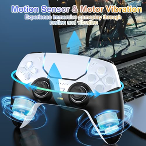 Manette de jeu sans fil OEM de haute qualité BT 5.3 avec connexion 2.4G, volant de jeu à réaction pour iOS, Android, PS5, PC, Steam, Mobile - Product Image 3