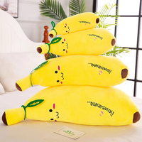 EN STOCK – Vente en gros – Nouvelle peluche banane jaune Kawaii – Coussin en forme d'une grappe de bananes – Jouet en peluche à câliner – Cadeau d'anniversaire