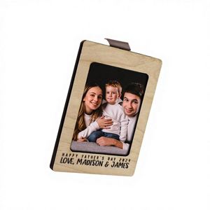 <b>Car</b> Visor Photo Frame Clip Custom <b>Polished</b> Engraved MDF Picture Holder Safe Driving <b>Car</b> Ornaments - Product Image 2