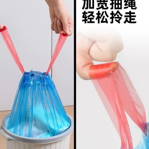 ถุงขยะแบบมีเชือกรูด หนาพิเศษ ขนาดใหญ่ สำหรับใช้ในครัว ห้องนั่งเล่น และบ้าน - Product Image 5