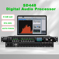 Procesador de Audio Paulkitson SD448, Efectos AUTO/FIR/EQ, Procesador de Audio Digital Dsp RTA, Equipo de Sonido Profesional
