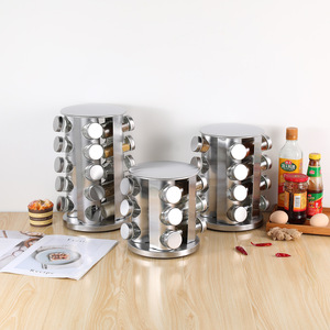 Terlaris 20-dapat Stainless Steel Set botol bumbu untuk Amazon rak berputar lintas batas peralatan makan bumbu & merica - Product Image 2