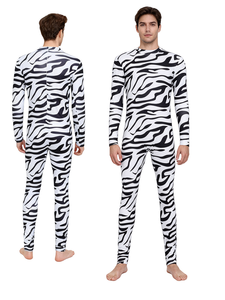 Disfraz de Personaje de Zebra de Fantasía para Navidad, Televisión, Cine y Representaciones Escénicas |   Traje Zentai de Poliéster para Adultos - Product Image 1