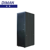Armoire de serveur sur pied OEM d'usine 19 pouces 32U en tôle galvanisée avec porte vitrée 5G IP FTTH pour centre de données, télécommunications et vidéosurveillance