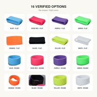 Anneau de poignée en silicone pour raquette de pickleball, antidérapant et coloré, 40x15mm/27x14mm, 1.7g/1.65g