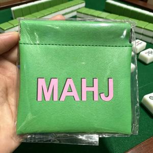 PU Squeeze Mahjong Pouch Mahjong Dice Bags Mini Dice Coin Tiles Purse for <b>Board</b> Game Party Travel - Product Image 1