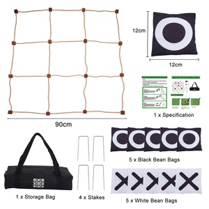 Jeu familial géant Tic Tac Toe de 90 cm, jeu de lancer de sacs de farine <span class=keywords><strong>en</strong></span> plein air, jeu géant <span class=keywords><strong>en</strong></span> <span class=keywords><strong>bois</strong></span> pour la cour, le jardin et le camping - Product Image 5