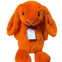 Peluche Lapin Orange Bashful JC du Royaume-Uni, Édition Limitée 25e Anniversaire, Animal en Peluche Doux, Poupée de Confort pour Bébé, Cadeau