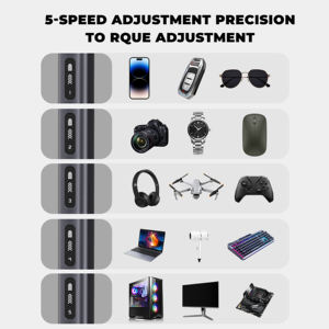 Kit de tournevis électrique sans fil rechargeable 78-en-1 avec lumière LED 4, 72 outils de réparation de précision, bricolage domestique professionnel, 0,4 N.M <span class=keywords><strong>Max</strong></span> - Product Image 5