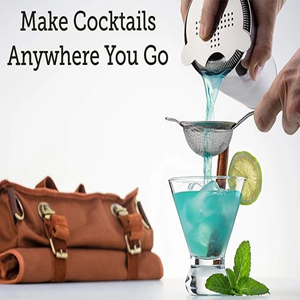 Bolsa de Herramientas para Barman, Kit de Viaje, Práctica, de Lona y Cuero, Antideslizante y Resistente al Desgaste - Product Image 3