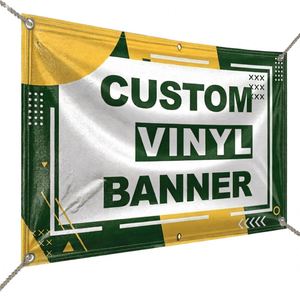 Pancarta de Vinilo Personalizada de 2 pies x 4 pies, Impresión Digital a Todo Color, 13 Onzas, Imágenes y Texto Personalizados de Alta Resolución para Promoción - Product Image 1