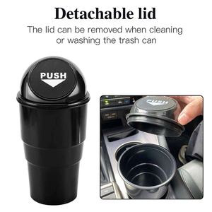 Mini Can Plastic Bags Trash <b>Bin</b> In-Car Cup Holder Storage Box Car Organizer for Gift Promotion - Product Image 2