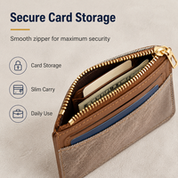 Porte-cartes magnétique souple avec dragonne, multi-poches compactes, personnalisable en épaisseur et poids, prêt à la vente