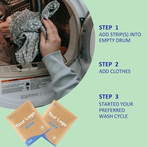 Hojas de detergente para ropa súper concentrado ecológico, tiras de lavandería rápidas de disolución - Product Image 6