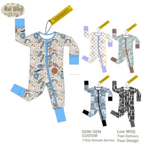 ชุดนอนเด็กแรกเกิดแบบซิป Ruidan กล่องสุ่ม ชุดนอนเด็กอ่อนเนื้อผ้าไผ่ ขายส่ง ชุดนอนเนื้อนุ่ม ซิปสองหัว ชุดบอดี้สูทเด็กแรกเกิด - Product Image 6