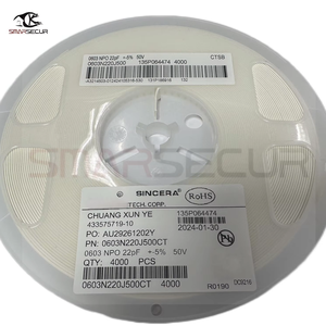 ตัวเก็บประจุแบบเซรามิกหลายชั้นชนิด SMD ขนาด 0603 ค่าความจุ 0.5pF-22uF 10pF 22pF 100pF 1nF 10nF 15nF 100nF 0.1uF 1uF 2.2uF 4.7uF 10uF - Product Image 3