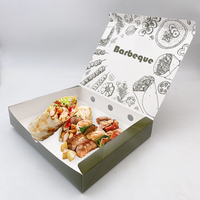 Boîte à Shawarma Personnalisée Cuisine Arabe avec Contenant à Sauce Laminage Mat Carton Emballage Alimentaire pour Restaurant à Emporter Sushi