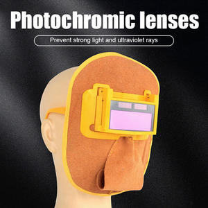 Máscara de Soldadura con Oscurecimiento Automático COROTC, Energía Solar, Cuero Vacuno Duradero, Protección Facial Completa para Soldadura MMA, MIG, TIG - Product Image 6