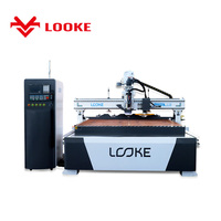 Bois cnc 4 axes 1325 1530 atc cnc bois routeur machine bois fraisage machines pour contreplaqué aluminium mousse pierre eps