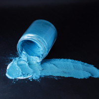 Poudre de Mica Vert Teintée JINTAI HZP47025F à Base de Pigment Nacré pour Cosmétiques, Revêtements, Plastiques, Encres et Artisanat