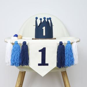 Thème Animal de la <span class=keywords><strong>jungle</strong></span> 1er <span class=keywords><strong>anniversaire</strong></span> fête <span class=keywords><strong>décoration</strong></span> ensemble chaise haute bannière Lion <span class=keywords><strong>anniversaire</strong></span> chapeau gâteau Topper pour bébé garçons - Product Image 2