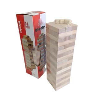 Tour de blocs en bois rectangulaire avec dés, dominos, blocs de construction, <span class=keywords><strong>cubes</strong></span> en bois naturel, ensemble de <span class=keywords><strong>cubes</strong></span> en bois, blocs à <span class=keywords><strong>empiler</strong></span> - Product Image 6