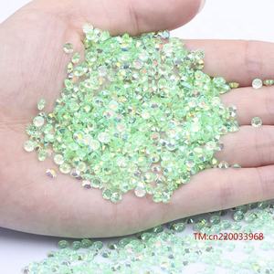 2mm 3mm 4mm 5mm 6mm 도매 대량 비 핫픽스 스트레스 플랫 백 크리스탈 스톤 젤리 핑크 AB 투명 수지 모조 다이아몬드 - Product Image 4