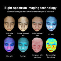 Analyseur de peau facial, appareil de test de la peau, scanner facial, best-seller pour les spas