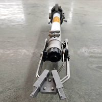 Canon d'arrosage vertical industriel à bras oscillant métallique, réglable de 16 à 46 degrés, pour la suppression de la poussière