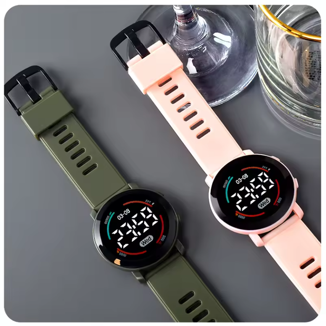 2024 Digital Watch Luminous Calendar 2024 Kids Watches Waterproof Sports Wristwatch Children