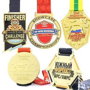 Factory Design Custom Gold Metal Sport 3D Medals