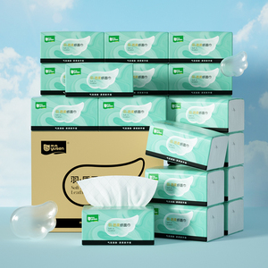 Üretici toptan yüz temizleme doku otel ev yumuşak mendil paketi kaliteli kutu mendil kağıt mendil - Product Image 3