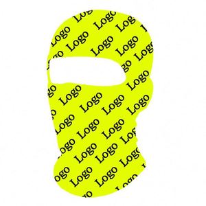 Masque d'hiver personnalisé avec logo, cagoule, bonnet en polaire pour sports de plein air, ski, pour enfants, impression par sublimation - Product Image 3