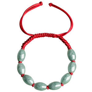 Pulsera de Jade Natural de Myanmar con Cuerdas Hechas a Mano, Joyería de Alta Gama, Jade al por Mayor SL95 - Product Image 5