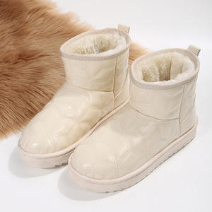 Botas De nieve De media pantorrilla para mujer, impermeables, De terciopelo De invierno, suaves, más algodón, nuevas Botas antideslizantes con punta redonda para invierno - Product Image 5