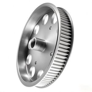Polea de sincronización T10 de orificio cuadrado personalizable OEM para equipos de automatización industrial en aluminio/acero/acero inoxidable - Product Image 4