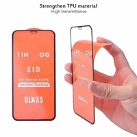 Lot de 100 écrans en verre trempé 21d pour iphone 13 pro, adapté aux accessoires de téléphone samsung