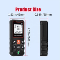 Outil de mesure polyvalent télémètre Laser numérique, dispositif de règle portable 40/60/80/100m télémètre à bande de Distance