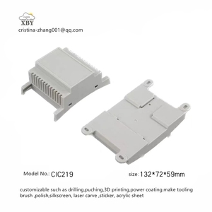 Caja eléctrica de <span class=keywords><strong>carril</strong></span> <span class=keywords><strong>Din</strong></span> carcasa de plástico fuente de alimentación medición Iot Control fuego instrumento carcasa de plástico 132*72*59mm - Product Image 3
