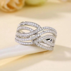 Anello Minimalista a Onda per Donne, Elegante Gioiello da Dito alla Moda - Product Image 6