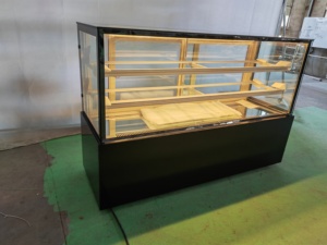 <span class=keywords><strong>Vitrine</strong></span> à gâteaux commerciale en verre hautement transparent, à économie d'énergie, avec réfrigérant R404a, pour café et restaurant - Product Image 4