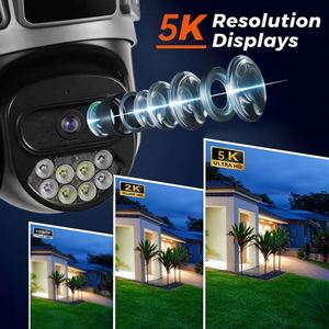 Cámara de Seguridad para Exteriores con Alarma Sonora, <span class=keywords><strong>Icsee</strong></span> 6MP, Lente Dual, Visión Nocturna, Detección de Movimiento, IP CCTV, WIFI, PTZ - Product Image 3