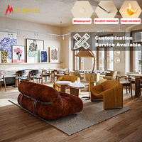 Ensemble de mobilier de café personnalisé, tables et chaises de restaurant commerciales de luxe pour café, hôtel, restaurant, projet de restauration fine