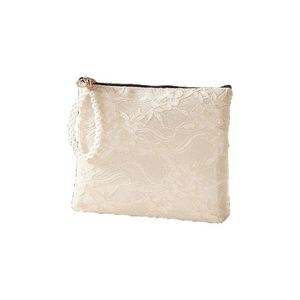 Bolsa de Cosméticos de Encaje con Logotipo Personalizado, Bolsa de Almacenamiento de Artículos de Aseo, Bolsa de Maquillaje de Lujo con Correa para la Muñeca - Product Image 5