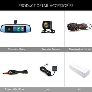 Rétroviseur spécial 4G avec 2 Go de RAM, enregistreur vidéo de voiture DVR ADAS Android GPS Navi <span class=keywords><strong>Auto</strong></span> 1080P, caméra de tableau de bord, dashcam, avtoregistrator - Product Image 6