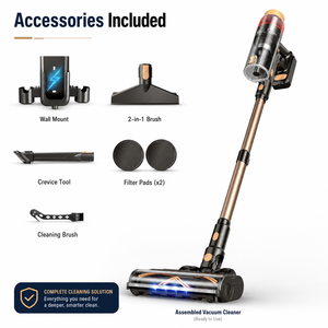 Cordless Stick <b>Vacuum</b> Cleaner 200W Brushless Motor 20KPa Powerful Suction 1.8L Dust Cup LED Floor Brush Home Cleaning Appliance - Product Image 5