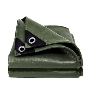 Ruigu Huizhong PE Woven Tarpaulin 180g Military Green Silver <b>Waterproof</b> Sunshade Outdoor Industrial Agricultural Cloth - Product Image 2