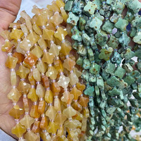 Perles de pierres précieuses naturelles en cristal, trèfle à quatre feuilles, facettées, pour la fabrication de bijoux, modèle Tactful 0280 Guangdong 10/12mm, tendance